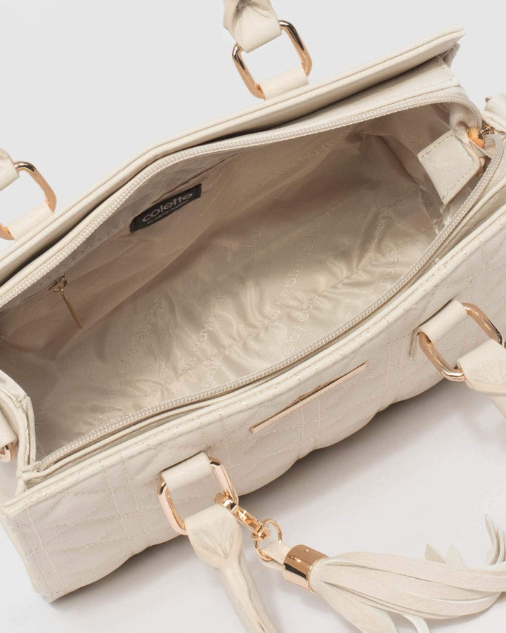 Ivory Stef Quilted Mini Bag | Mini Bags