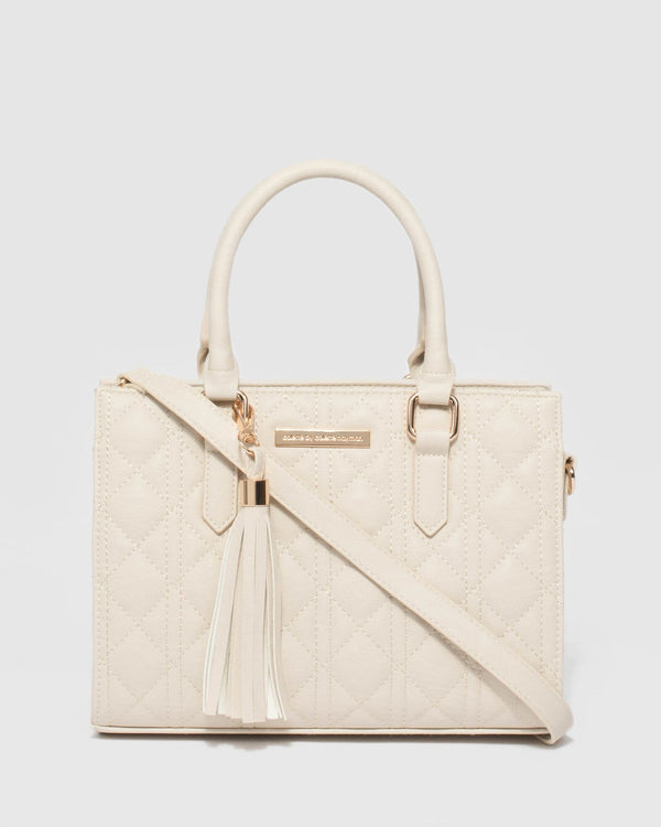 Ivory Stef Quilted Mini Bag | Mini Bags