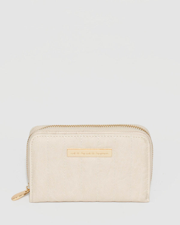 Ivory Tiana Quilted Panel Wallet | Wallets