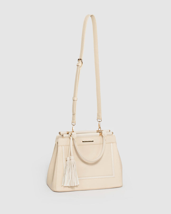 Ivory Yevette Tassel Tote Bag | Tote Bags