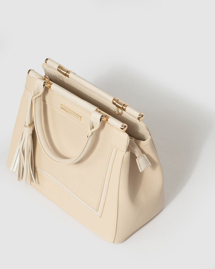 Ivory Yevette Tassel Tote Bag | Tote Bags