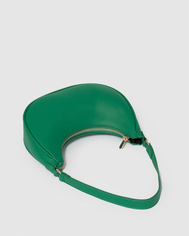 Colette by Colette Hayman Jasmin Crescent Green Shoulder Bag