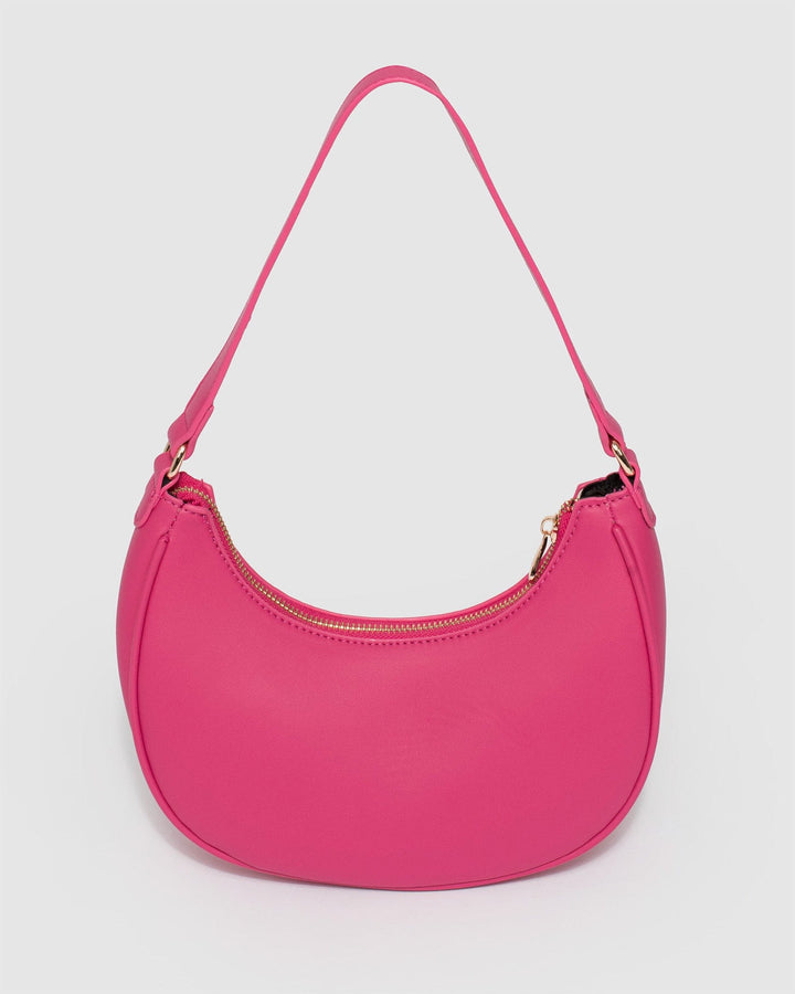Colette by Colette Hayman Jasmin Crescent Pink Shoulder Bag