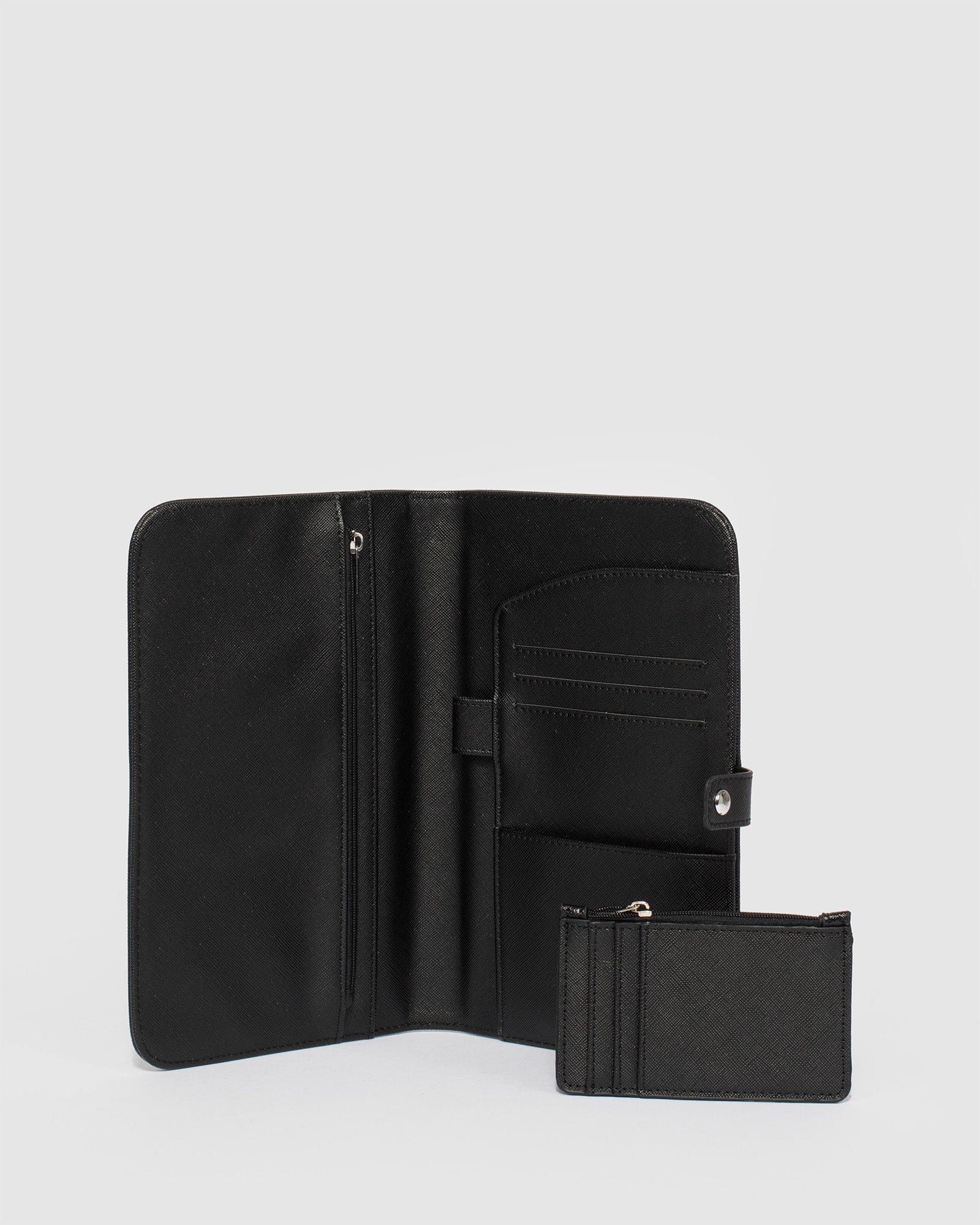 Just Married Black Travel Wallet colette by colette hayman