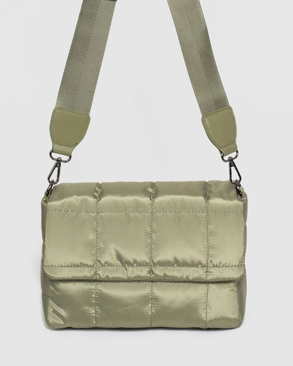 Khaki Halia Quilt 2.0 Crossbody Bag | Crossbody Bags