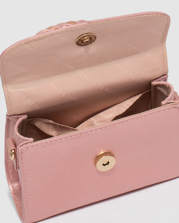 Colette by Colette Hayman Kiki Twist Handle Mini Pink Bag