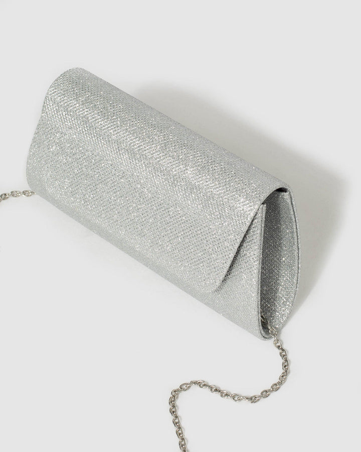 Colette by Colette Hayman Leaha Silver Evening Clutch Bag