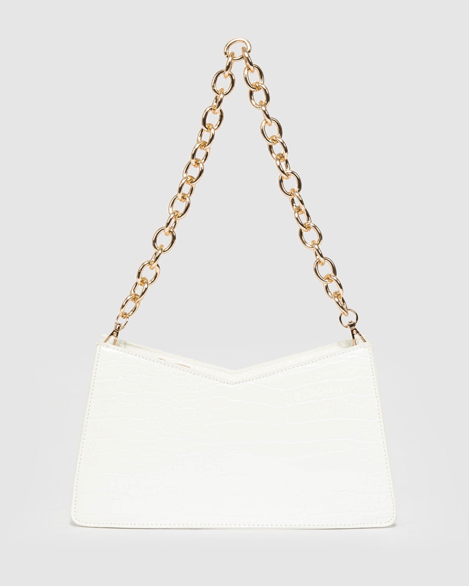 Leilani Chain White Shoulder Bag - Main Image
