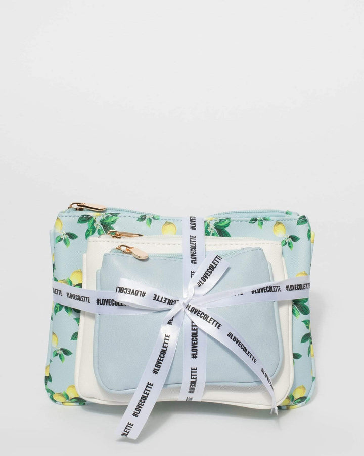 Lemon Print Purse Gift Set | Purses