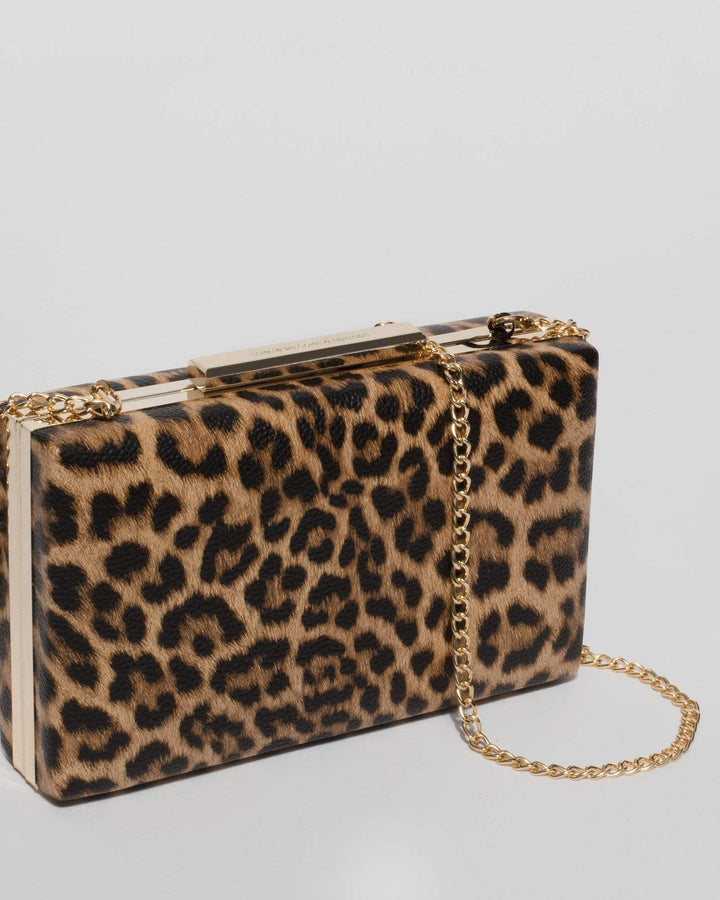 Leopard Jaimi Clutch Bag | Clutch Bags