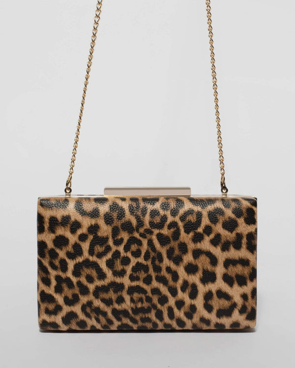 Leopard Jaimi Clutch Bag | Clutch Bags
