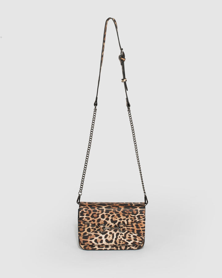 Leopard Print Nicci Crossbody Bag | Crossbody Bags