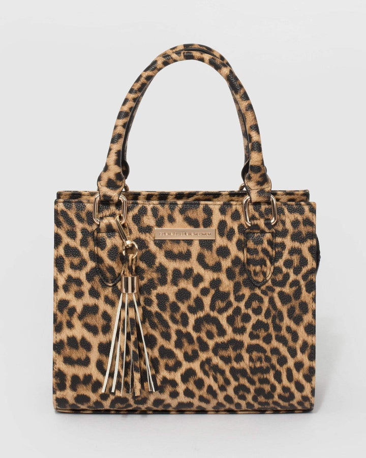 Leopard Print Sia Tassel Mini Bag | Mini Bags