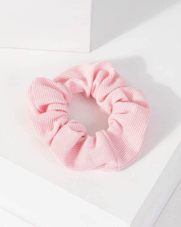 Light Pink Knitted Scrunchie | Accessories