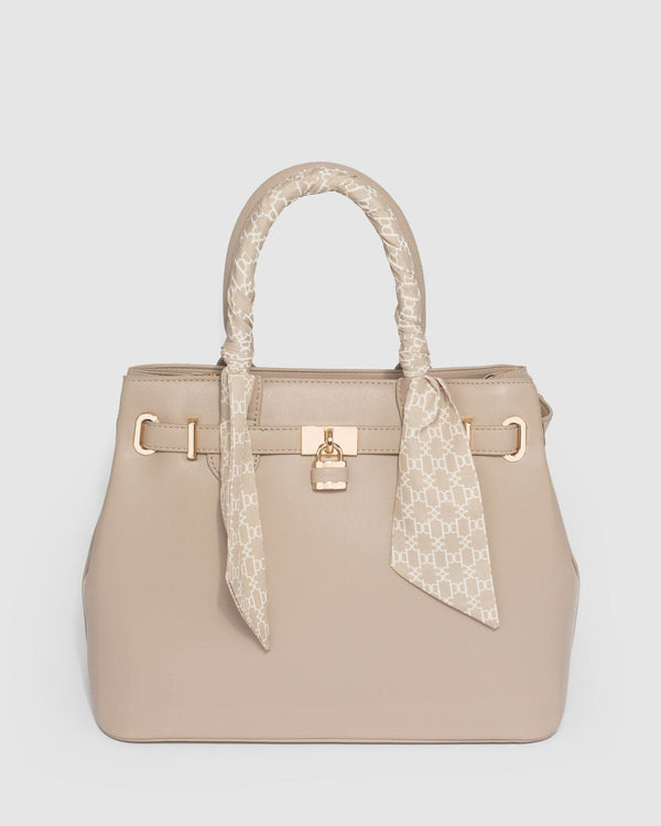 Colette by Colette Hayman Mary Beth Taupe Lock Tote