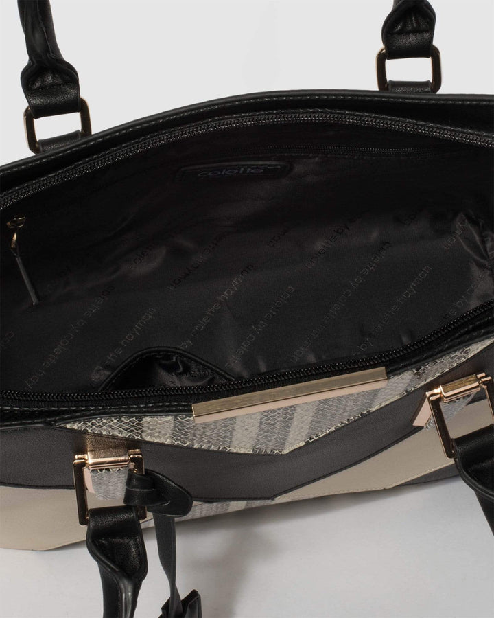 Monochrome Ava Large Tote Bag | Tote Bags