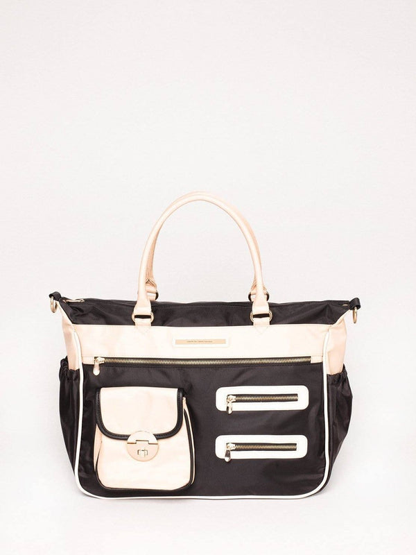 Monochrome Pocket And Zip Baby Bag | Baby Bags