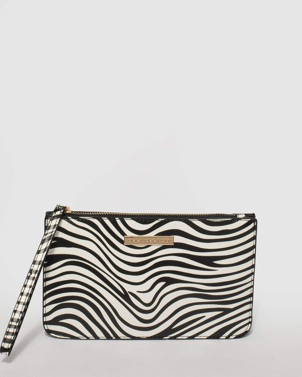 Monochrome Willow Wristlet Clutch Bag | Clutch Bags