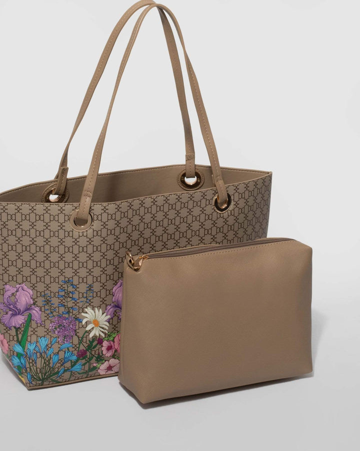 Monogram Bree Floral Tote Bag | Tote Bags