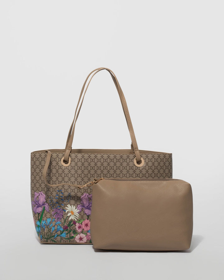 Monogram Bree Floral Tote Bag | Tote Bags