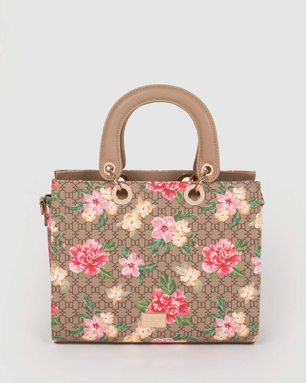 Monogram Ella Floral Tote Bag | Tote Bags