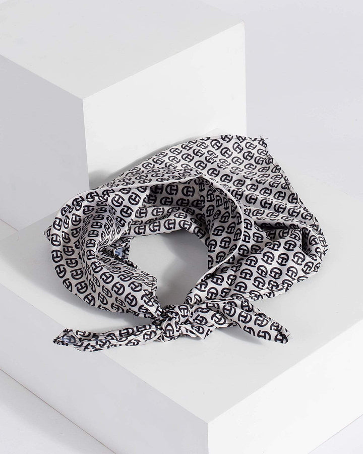 Monogram Matching Print Headscarf | Accessories