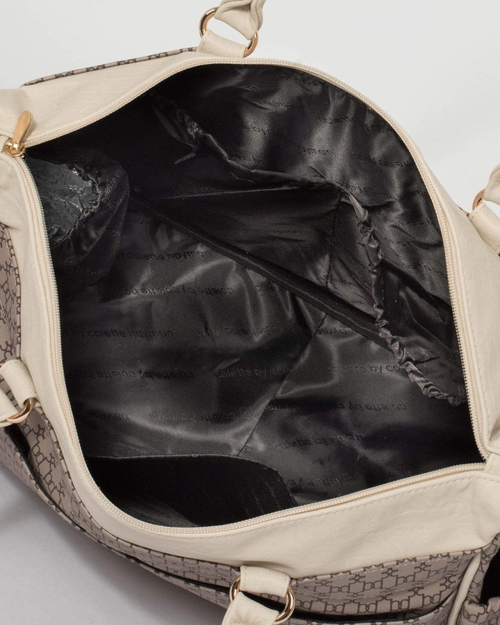 Monogram Web Pocket And Zip Baby Bag | Baby Bags