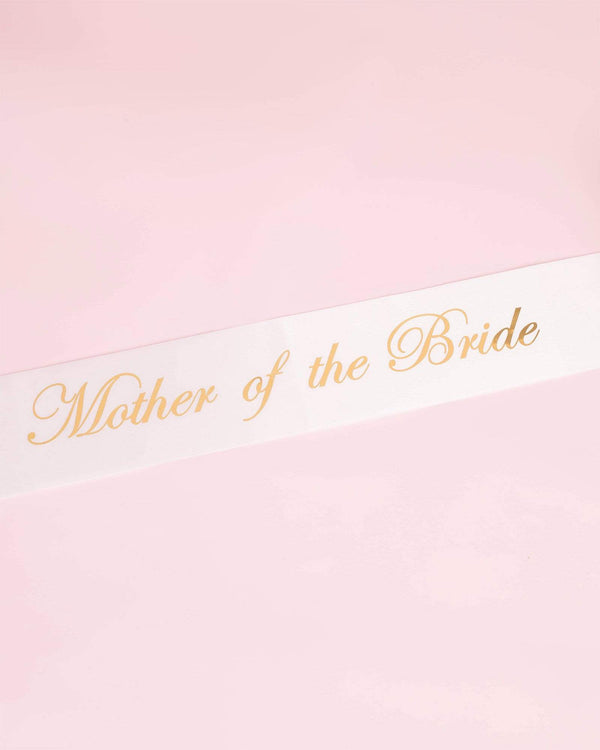 Mother of the Bride Gold Bridal Party Sash | Accessories
