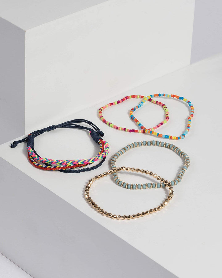 Multi Beaded and Thread Bracelet | Wristwear