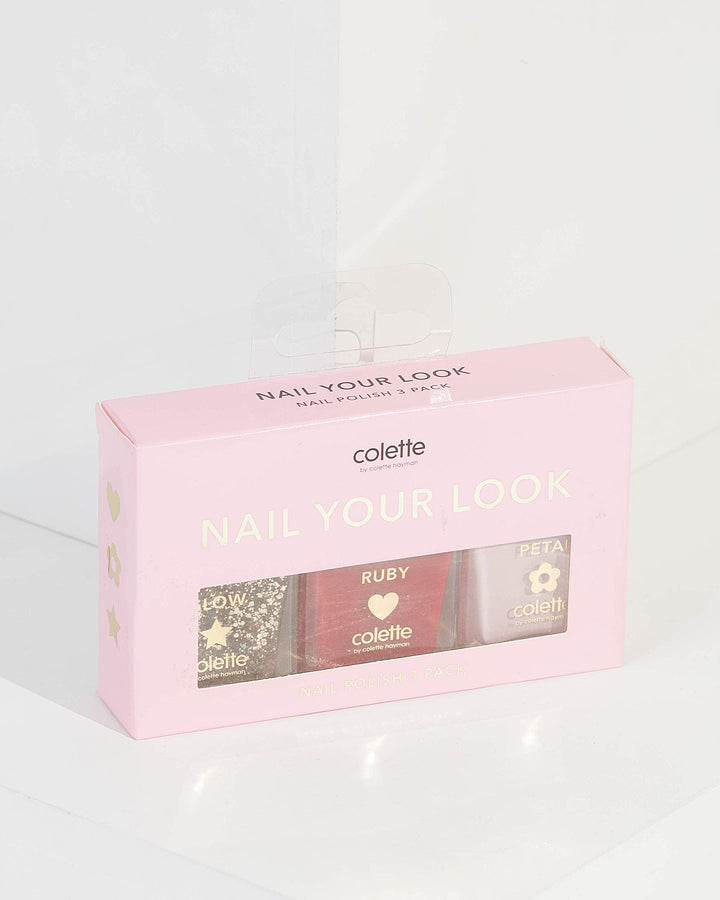 Colette by Colette Hayman Multi Colour 3 Pack Nail Polish Kit