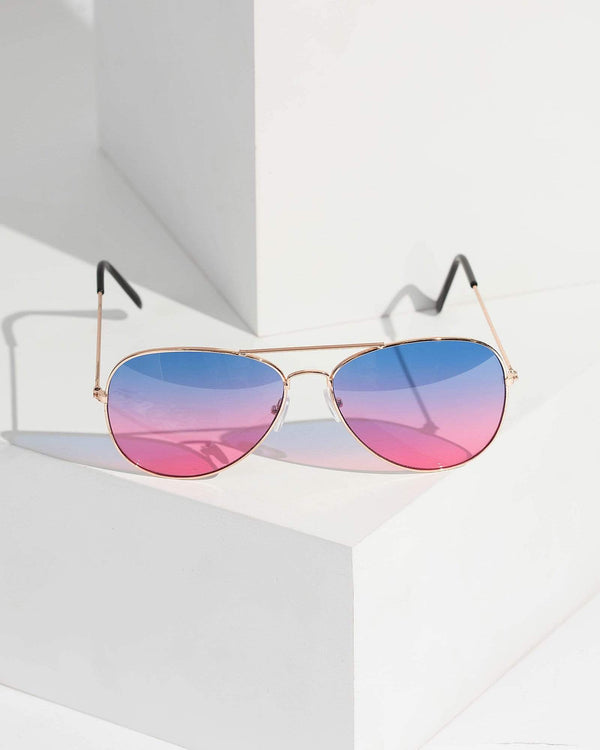 Colette by Colette Hayman Multi Colour Aviator Sunglasses