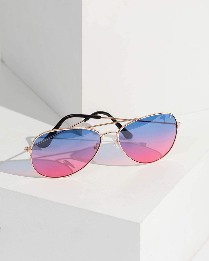 Colette by Colette Hayman Multi Colour Aviator Sunglasses