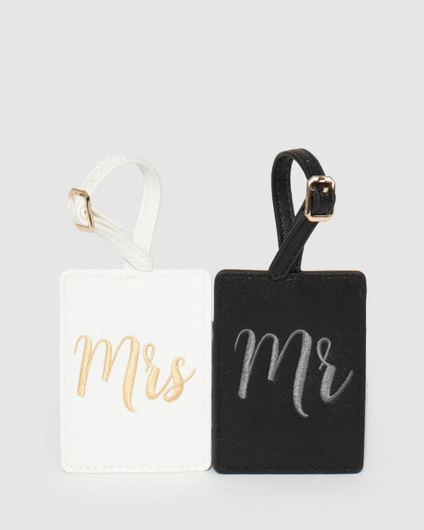 Multi Colour Bridal Mr & Mrs Tag Pack | Weekender Bags