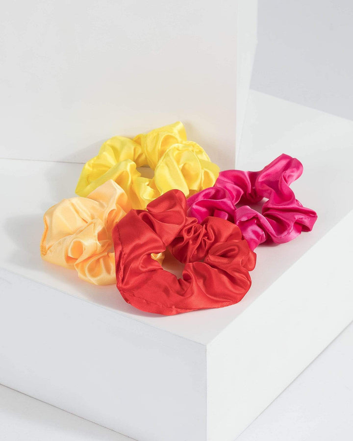 Multi Colour Bright Multi Pack Scrunchies | Accessories