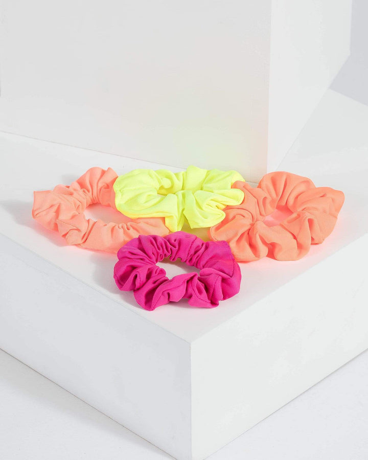 Multi Colour Bright Scrunchie Multi Pack | Accessories