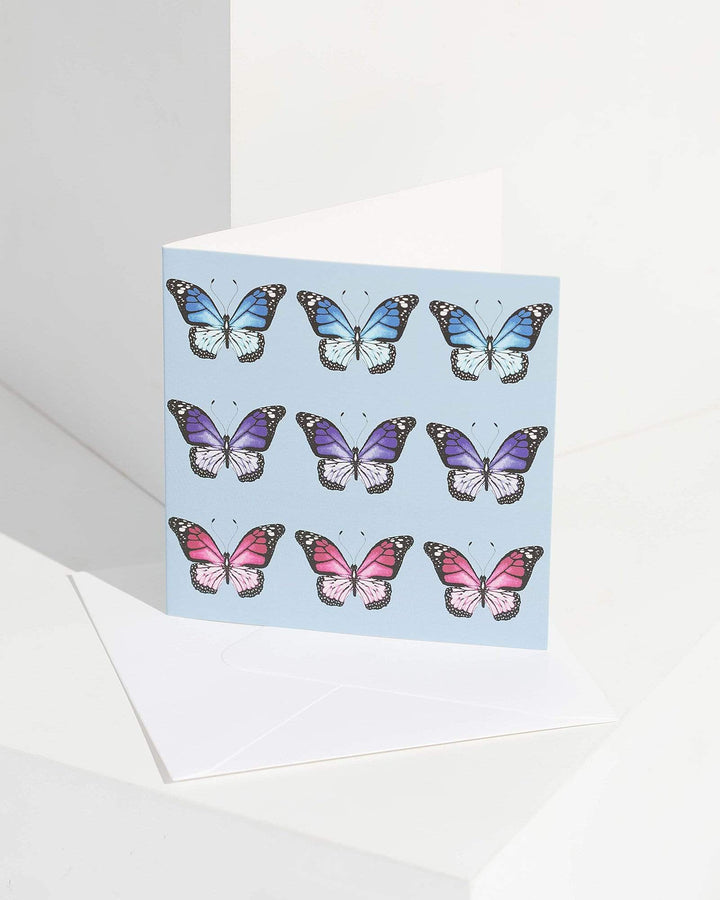Multi Colour Butterfly Greeting Card | Gift Ideas