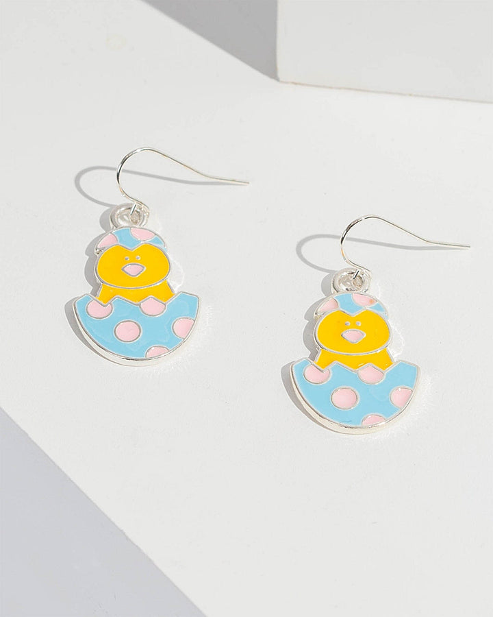 Colette by Colette Hayman Multi Colour Chick In An Egg Earrings