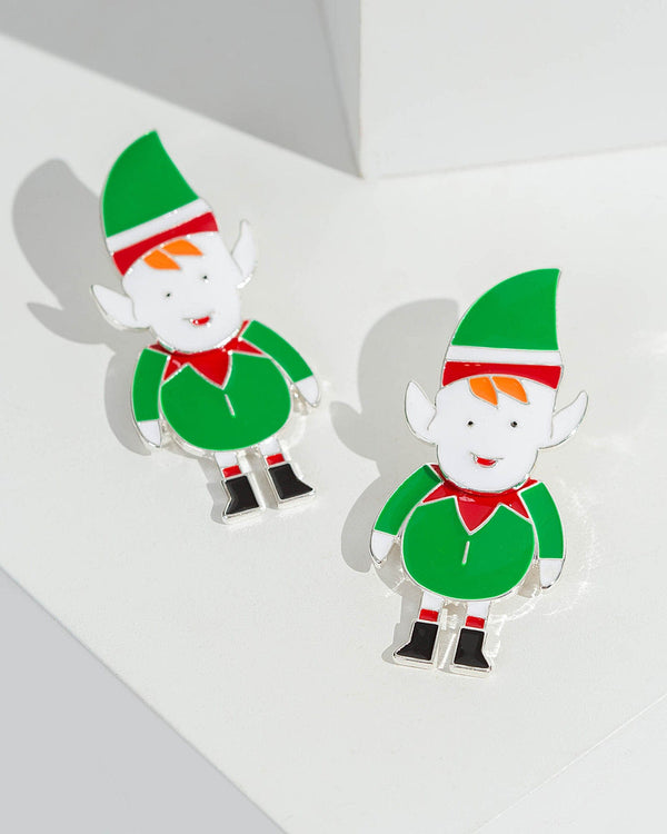 Colette by Colette Hayman Multi Colour Christmas Elf Drop Earrings