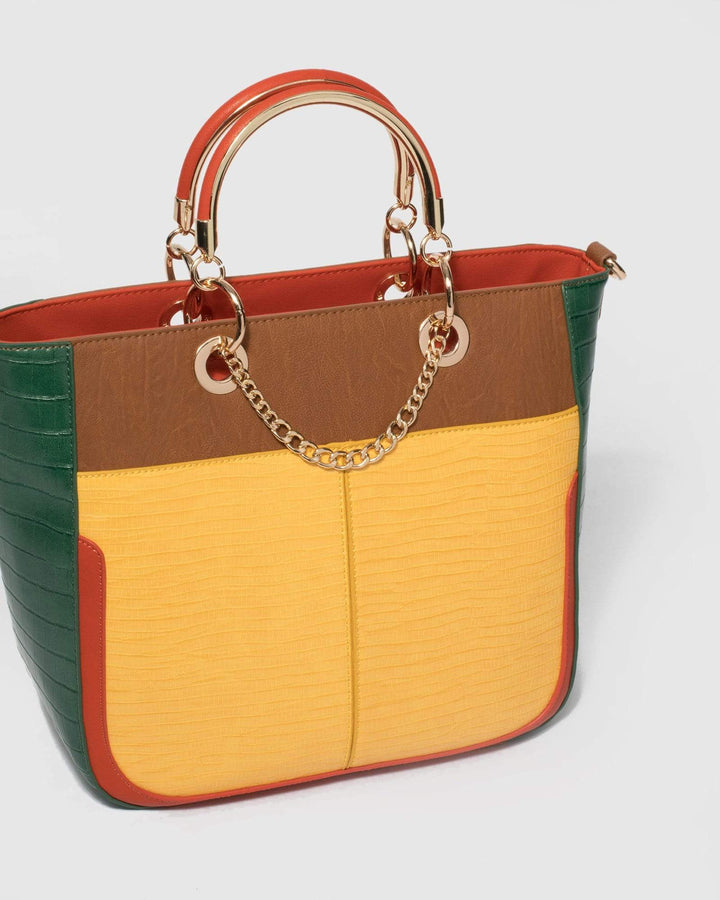 Multi Colour Claire Chain Tote Bag | Tote Bags
