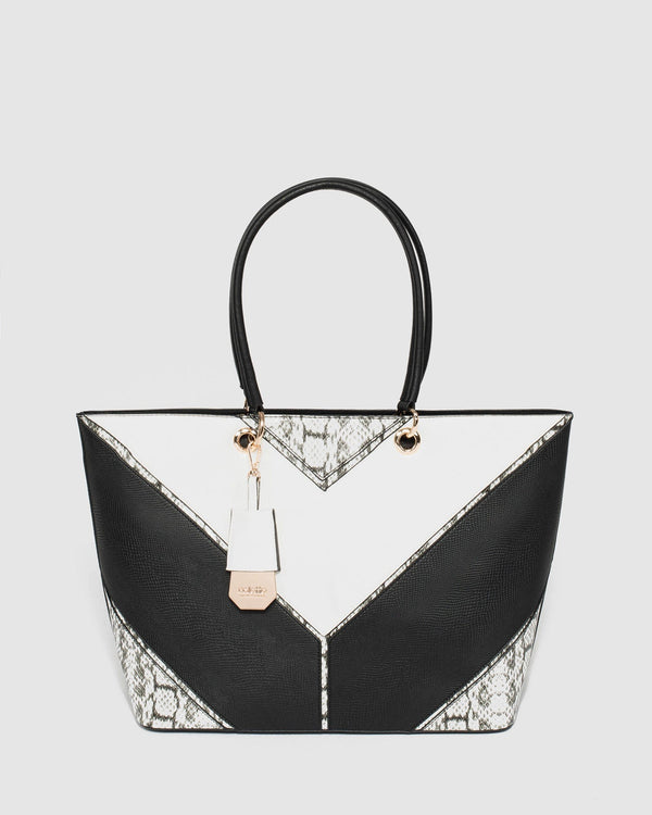 Multi Colour Coco Luxe Tag Tote Bag | Tote Bags