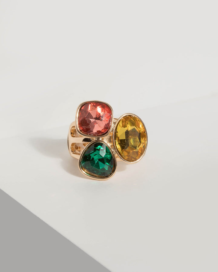 Multi Colour Crystal Ring | Rings