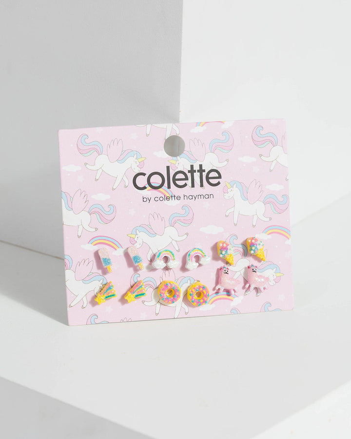 Colette by Colette Hayman Multi Colour Cute Stud Collection Earrings
