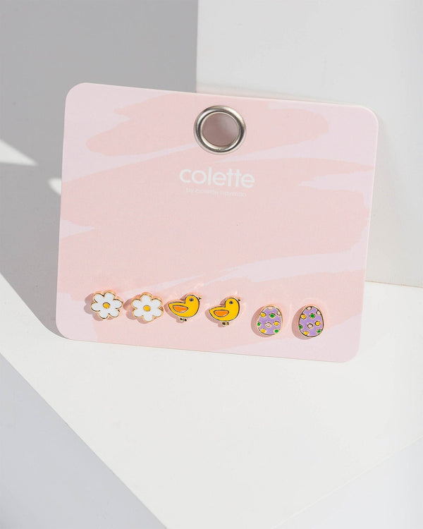Colette by Colette Hayman Multi Colour Easter Attire Earring Pack