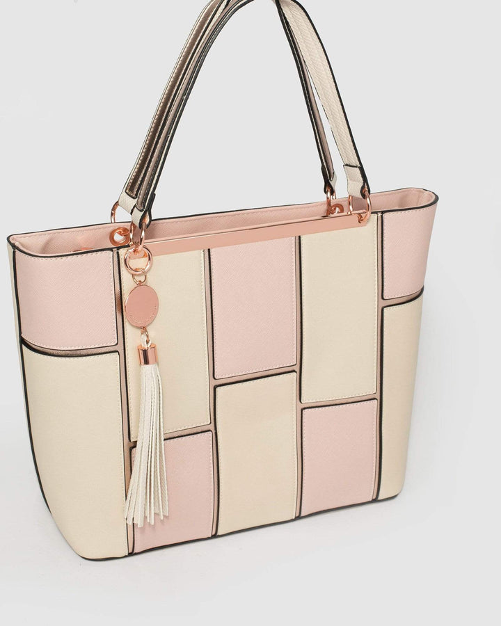 Multi Colour Erica Limited Edition Panel Tote Bag | Tote Bags