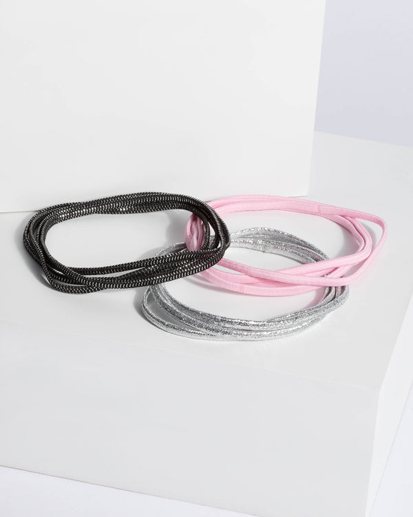 Multi Colour Glitter Thin Headbands | Hair Accessories