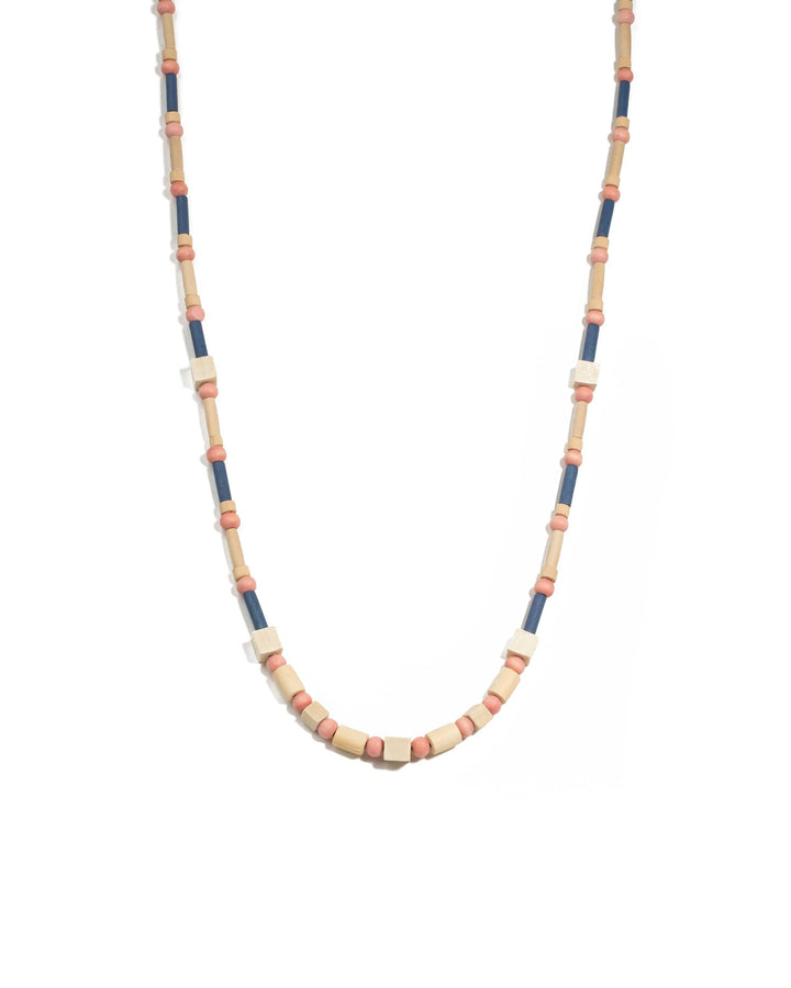Colette by Colette Hayman Multi Colour Gold Tone Craft Bead Long Necklace