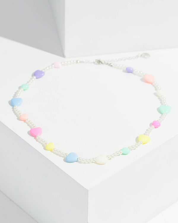 Colette by Colette Hayman Multi Colour Multi Love Heart Detail Necklace