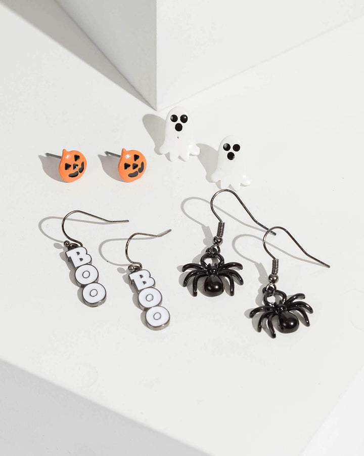 Multi Colour Multi Pack Halloween Icons Earrings | Earrings