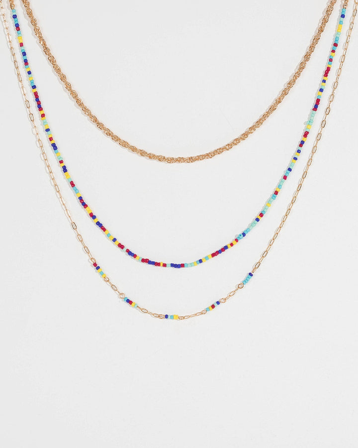 Colette by Colette Hayman Multi Colour Multi Pack Twisted Chain And Beaded Necklaces