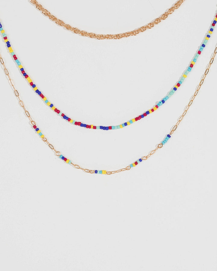 Colette by Colette Hayman Multi Colour Multi Pack Twisted Chain And Beaded Necklaces